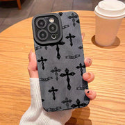 Elegant Shockproof Leather iPhone Case: Slim Protective Sleeve, Full Coverage for All Models