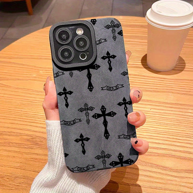 Elegant Shockproof Leather iPhone Case: Slim Protective Sleeve, Full Coverage for All Models