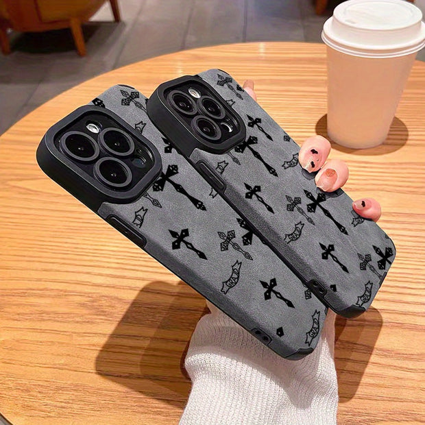 Elegant Shockproof Leather iPhone Case: Slim Protective Sleeve, Full Coverage for All Models