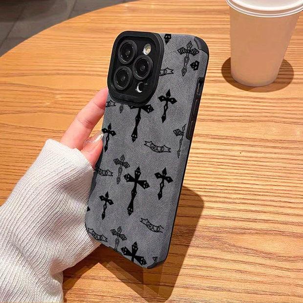 Elegant Shockproof Leather iPhone Case: Slim Protective Sleeve, Full Coverage for All Models