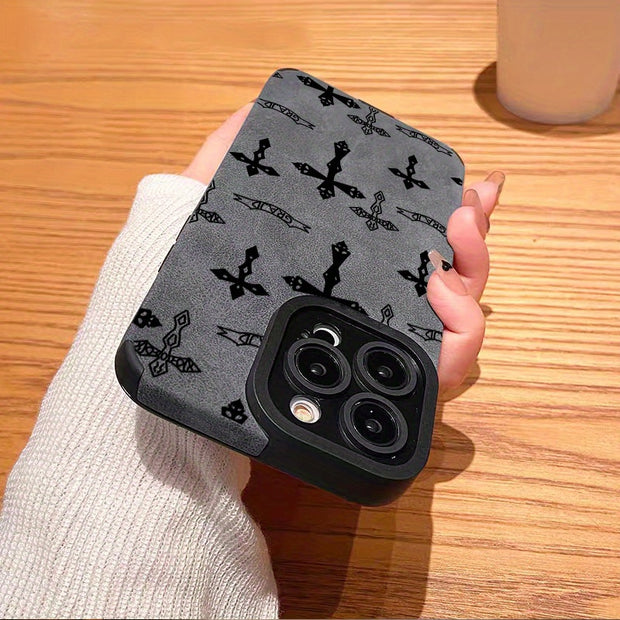 Elegant Shockproof Leather iPhone Case: Slim Protective Sleeve, Full Coverage for All Models