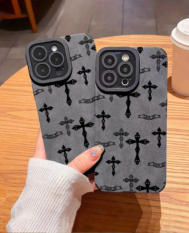 Elegant Shockproof Leather iPhone Case: Slim Protective Sleeve, Full Coverage for All Models