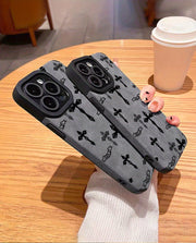 Elegant Shockproof Leather iPhone Case: Slim Protective Sleeve, Full Coverage for All Models
