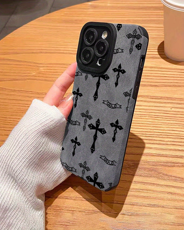 Elegant Shockproof Leather iPhone Case: Slim Protective Sleeve, Full Coverage for All Models
