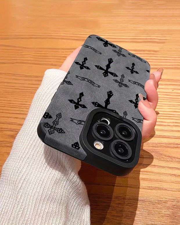 Elegant Shockproof Leather iPhone Case: Slim Protective Sleeve, Full Coverage for All Models