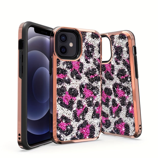 Shimmering Glitter iPhone Case - Dazzling Sparkle Finish with Dual-Layer Anti-Drop Protection, Full-Body Guard for iPhone 8G, 8P, X, XS, XS Max, XR, 11, 11 Pro Max, 12/12 Pro, 12 Pro Max, 13, 13 Pro, 13 Pro Max, Fashionable A