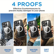 Magnetic Waterproof Case For iPhone 16 Pro Max, For iPhone 16 Plus, For iPhone 16, For iPhone 16 Pro Case Phone Cover Waterproof Rugged Shockproof Cover Fit For The all- new Camera Control Button