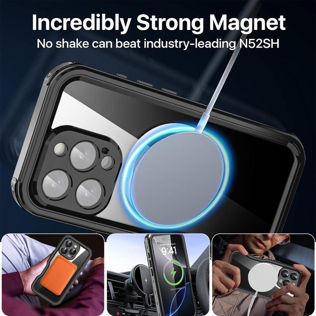 Magnetic Waterproof Case For iPhone 16 Pro Max, For iPhone 16 Plus, For iPhone 16, For iPhone 16 Pro Case Phone Cover Waterproof Rugged Shockproof Cover Fit For The all- new Camera Control Button
