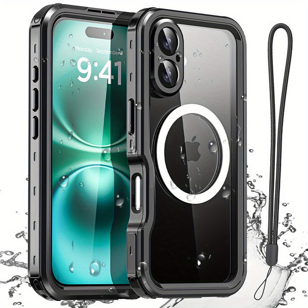 Magnetic Waterproof Case For iPhone 16 Pro Max, For iPhone 16 Plus, For iPhone 16, For iPhone 16 Pro Case Phone Cover Waterproof Rugged Shockproof Cover Fit For The all- new Camera Control Button