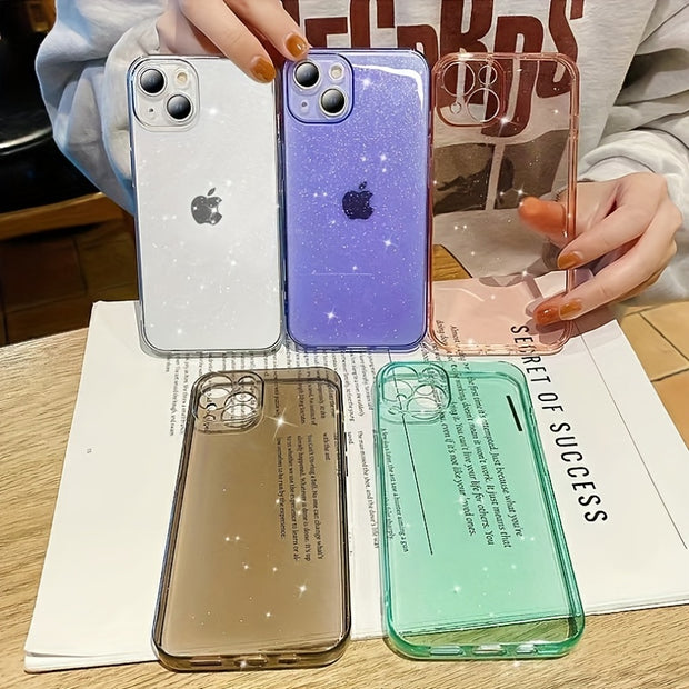Cute & Shockproof Sparkling Candy iPhone Case - Ultra-Thin, Wireless Charging Ready for iPhone 11/12/13/14 Pro Max