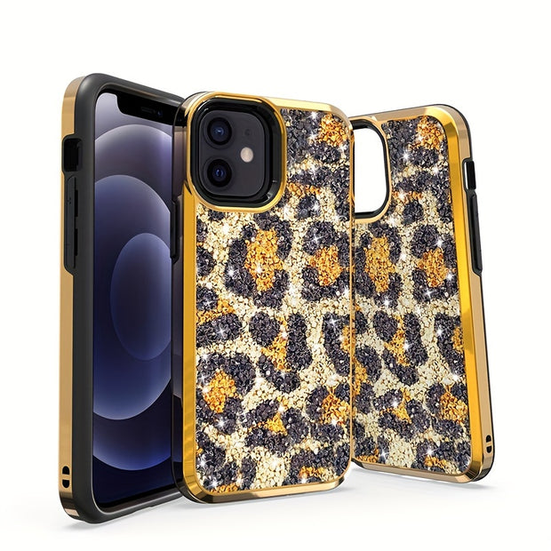 Shimmering Glitter iPhone Case - Dazzling Sparkle Finish with Dual-Layer Anti-Drop Protection, Full-Body Guard for iPhone 8G, 8P, X, XS, XS Max, XR, 11, 11 Pro Max, 12/12 Pro, 12 Pro Max, 13, 13 Pro, 13 Pro Max, Fashionable A