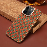Denior Glamorous Electroplated iPhone Case - Full Coverage, Wooden Charm, Blossoming Flower Design - Universally Stylish for Him & Her