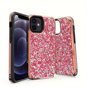 Shimmering Glitter iPhone Case - Dazzling Sparkle Finish with Dual-Layer Anti-Drop Protection, Full-Body Guard for iPhone 8G, 8P, X, XS, XS Max, XR, 11, 11 Pro Max, 12/12 Pro, 12 Pro Max, 13, 13 Pro, 13 Pro Max, Fashionable A
