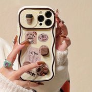 Cartoon 3D Camera Slider iPhone Case – Air Cushion Protection, Cute Design for Models 11-15 Pro Max, XR, XS