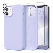 UltraGuard iPhone Case - Durable Silicone with High-Definition Screen Protector, Advanced Camera Lens Protector, Microfiber Lining, Shockproof, and Protective Cover - Compatible with iPhone 14, 14 Pro, 14 Plus, 14 Pro Max, 15
