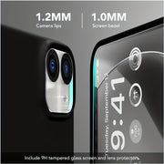 UltraGuard iPhone Case - Durable Silicone with High-Definition Screen Protector, Advanced Camera Lens Protector, Microfiber Lining, Shockproof, and Protective Cover - Compatible with iPhone 14, 14 Pro, 14 Plus, 14 Pro Max, 15