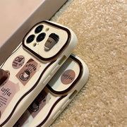 Cartoon 3D Camera Slider iPhone Case – Air Cushion Protection, Cute Design for Models 11-15 Pro Max, XR, XS