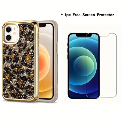 Shimmering Glitter iPhone Case - Dazzling Sparkle Finish with Dual-Layer Anti-Drop Protection, Full-Body Guard for iPhone 8G, 8P, X, XS, XS Max, XR, 11, 11 Pro Max, 12/12 Pro, 12 Pro Max, 13, 13 Pro, 13 Pro Max, Fashionable A