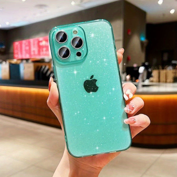 Cute & Shockproof Sparkling Candy iPhone Case - Ultra-Thin, Wireless Charging Ready for iPhone 11/12/13/14 Pro Max
