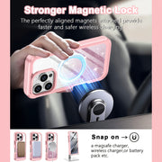 Suitable for iPhone 16 Pro Max Case/16 PRO/16 Plus/16 phone case, with built-in 9H tempered glass screen protector and camera lens protector, providing comprehensive protection for the phone and high protection against drops,