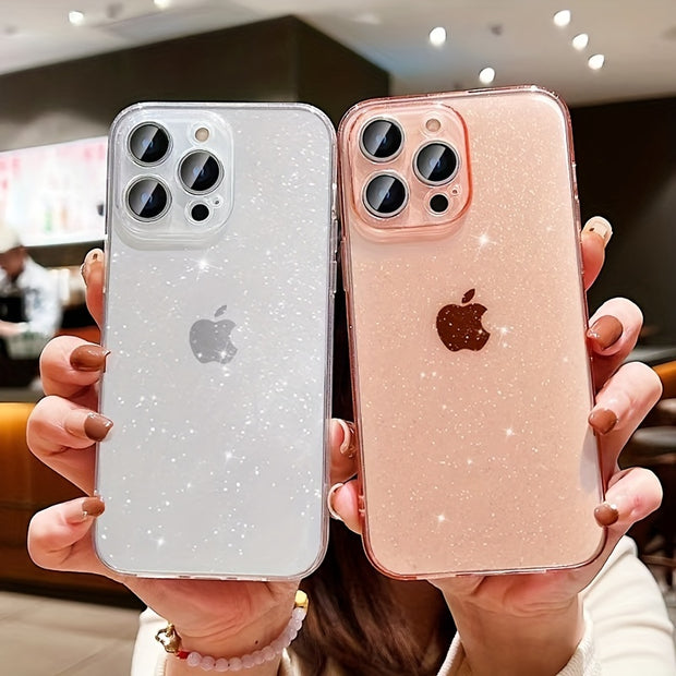 Cute & Shockproof Sparkling Candy iPhone Case - Ultra-Thin, Wireless Charging Ready for iPhone 11/12/13/14 Pro Max